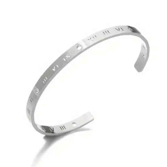 ❤Roman numeral design bangle bracelet - Picture 1 of 6